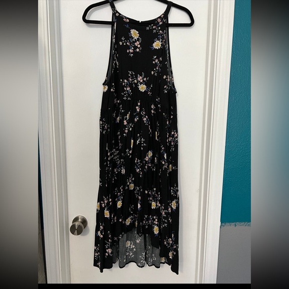 Torrid Floral Midi High Neck Dress Size 0 - Picture 3 of 6